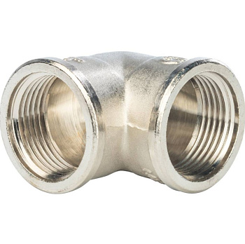 Угольник Ду 25 (1") внутренняя резьба никель STOUT